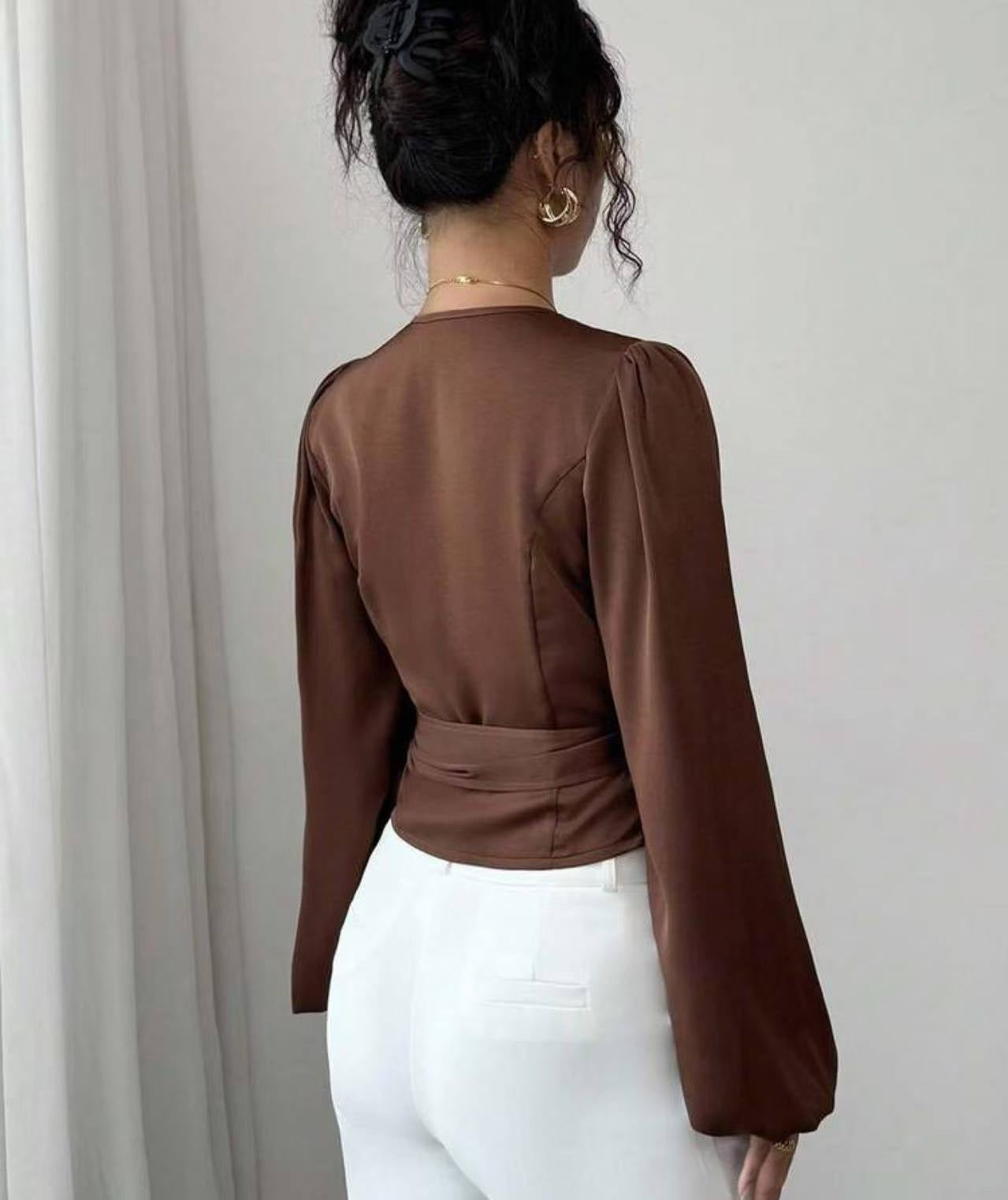 DROPPZZAlight-mature-style-long-sleeved-waist-cinching-shirt.jpg