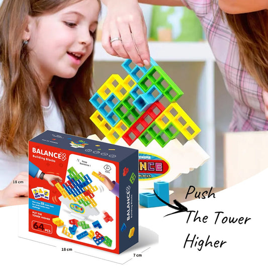 Balance Stacking Board Games Kids Adults Tower Block Toys For Family Parties Travel Game