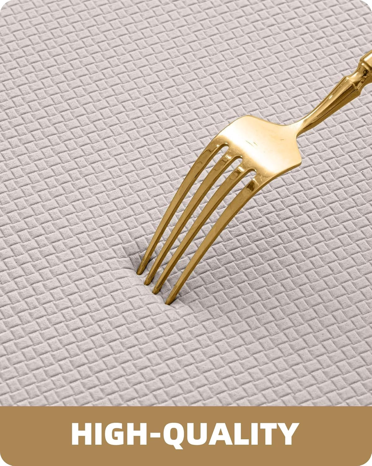 Kitchen Rug Set 2 Piece Kitchen Runner Rug Kitchen Floor Mat, Cushioned anti Fatigue Non Skid Waterproof Comfort Standing Kitchen Mat, 17"X47"+17"X95", Wheat