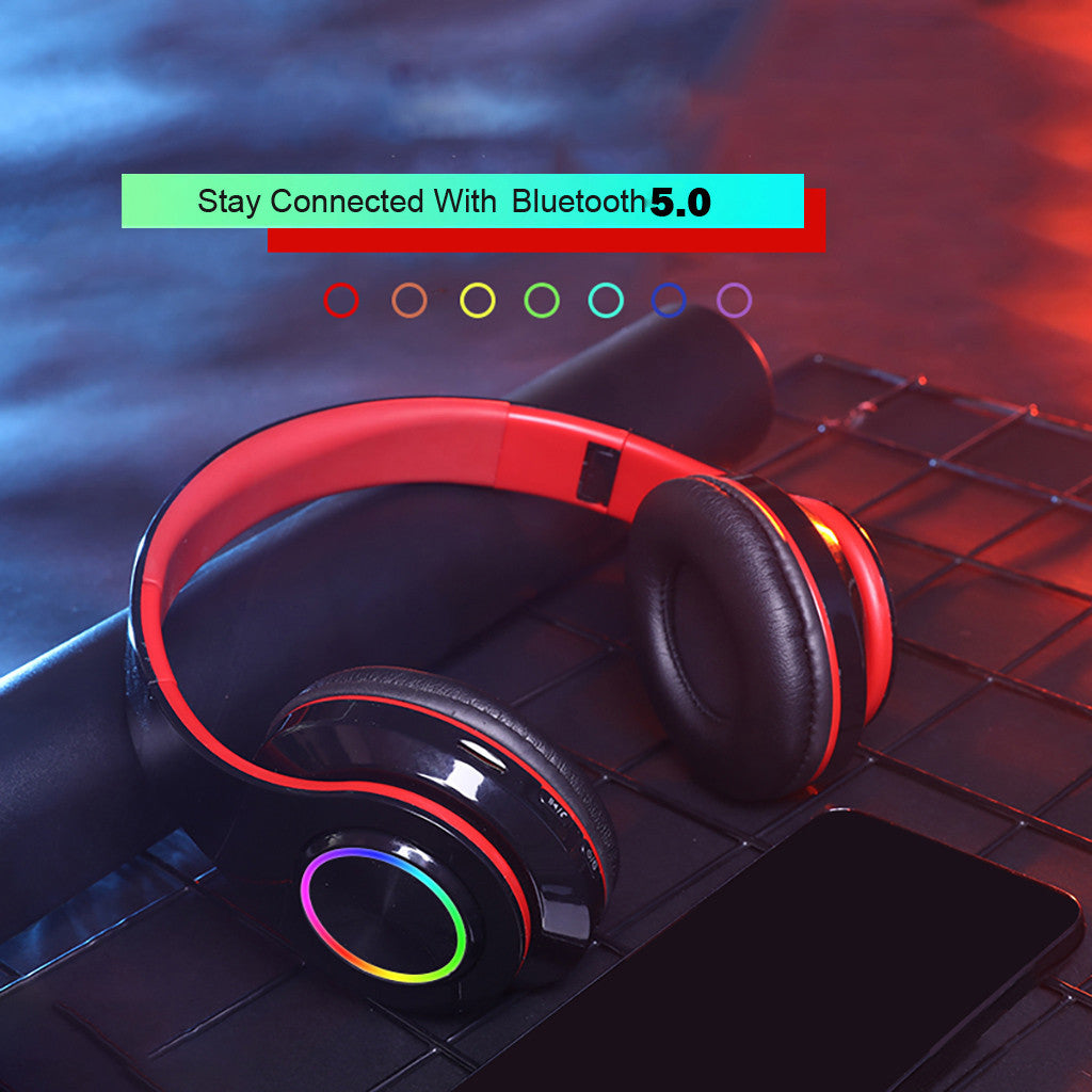 Illuminated earphone Inside the Leayher material, the silence brought by the 40mm subwoofer is a three-dimensional