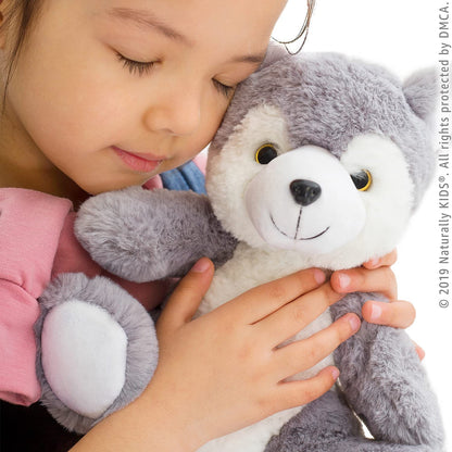 Wolf Backpack, Wolf Toys for Kids 3-5, Toddler Husky Stuffed Animal Gifts for 2 3 4 5 Year Old Girl Boy