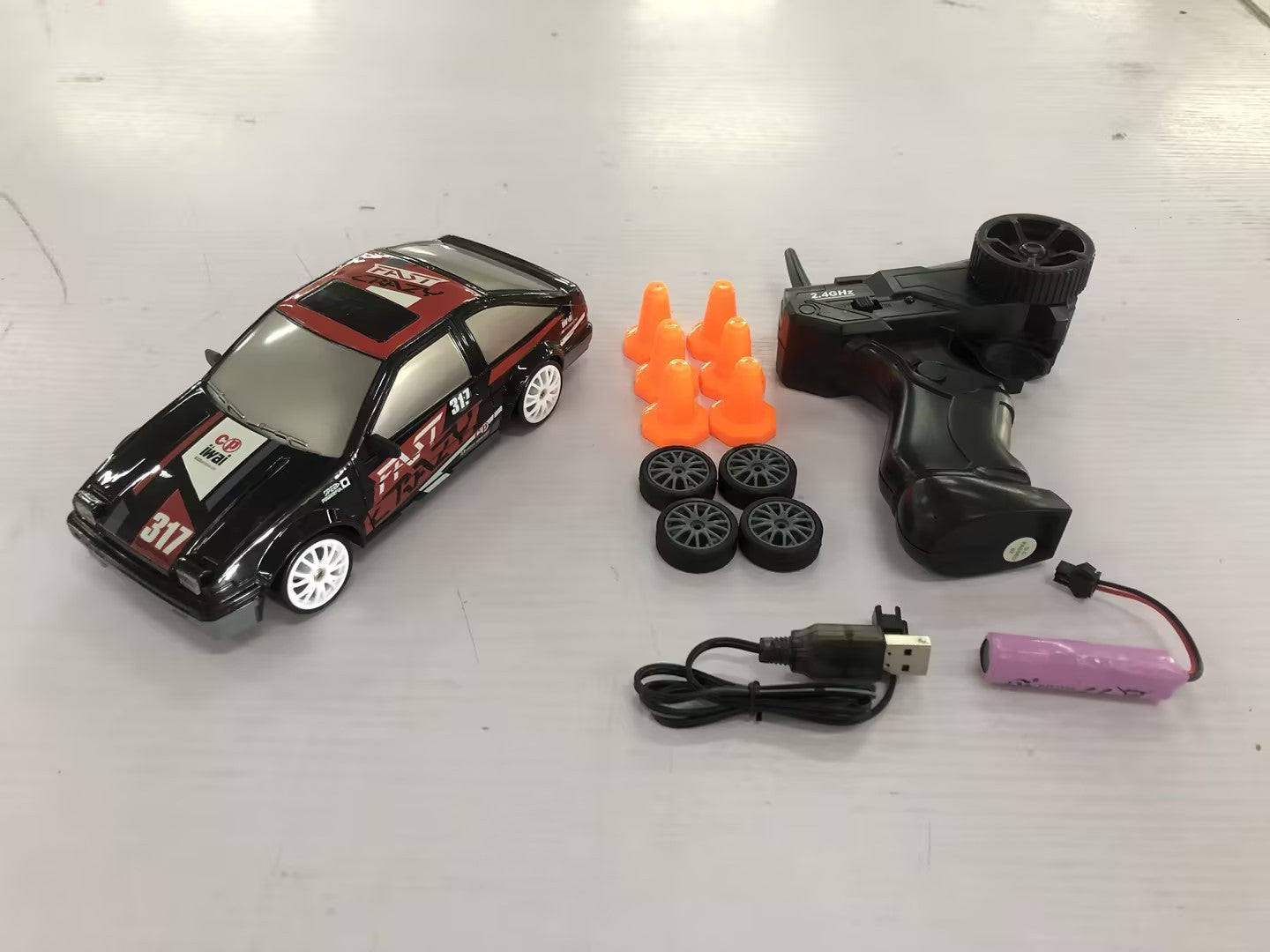2.4G Drift Rc Car 4WD RC Drift Car Toy Remote Control GTR Model
