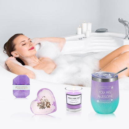 Brand Women'S Relaxing Spa Gift Box - Self Care Gift Basket for Birthdays, Valentine'S, Mothers Day & Christmas for Moms, Wives, Girlfriends & Friends