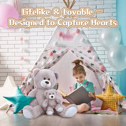 39 " Giant Teddy Bear Mommy and Baby Soft Plush Bear Stuffed Animal