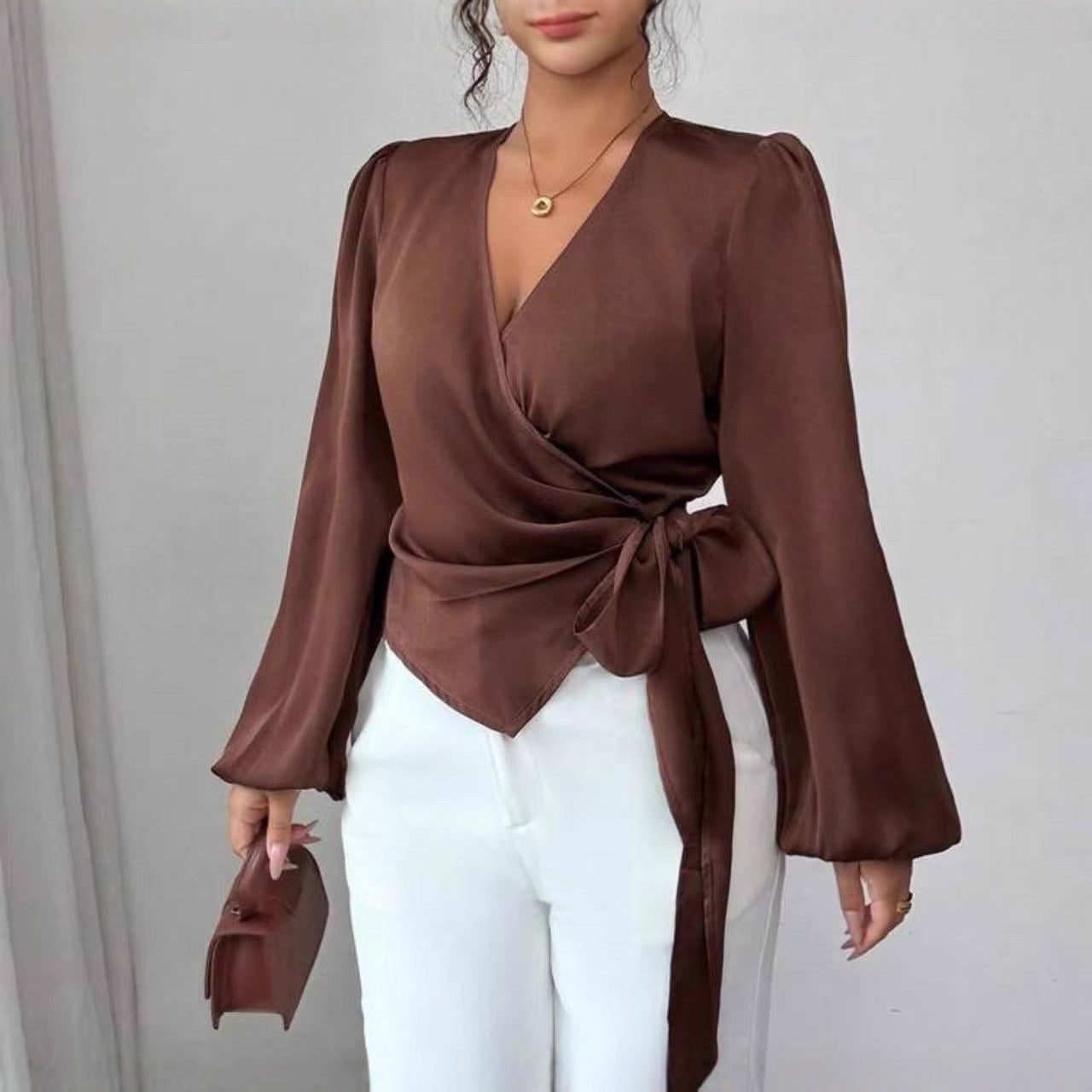 DROPPZZAlight-mature-style-long-sleeved-waist-cinching-shirt.jpg
